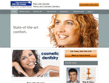 Tablet Screenshot of cosmeticdentistpaloalto.com